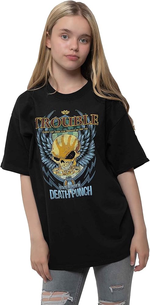 FIVE FINGER DEATH PUNCH - TROUBLE - KIDS TSHIRT