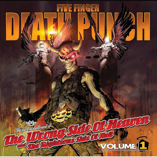 FIVE FINGER DEATH PUNCH - THE WRONG SIDE OF HEAVEN AND THE RIGHTEOUS SIDE OF HELL V1  2LP