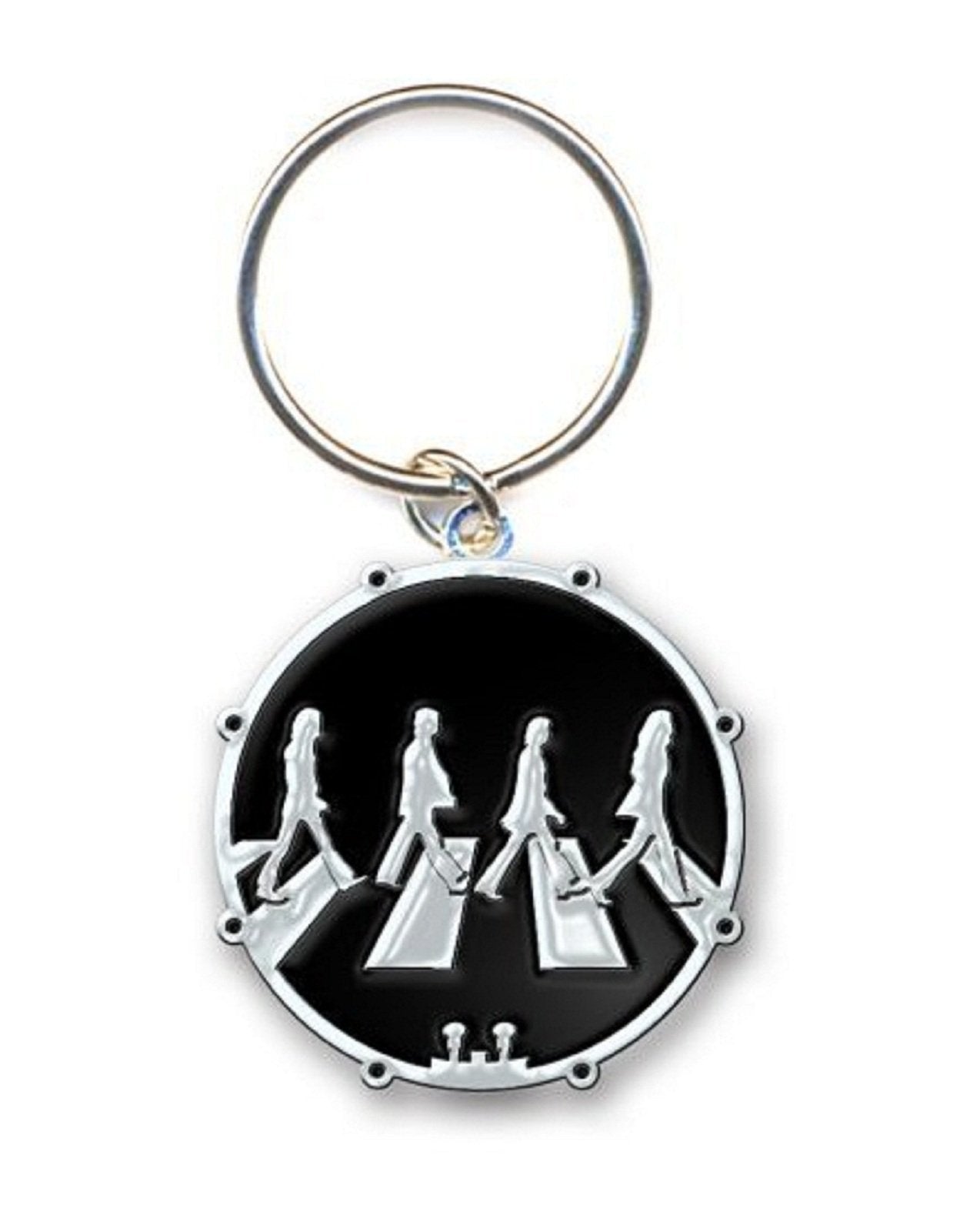 THE BEATLES - ABBEY ROAD ROUND - KEYRING