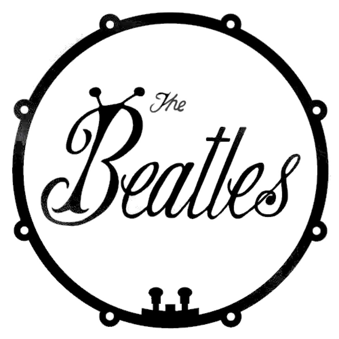 THE BEATLES - BUG LOGO & DRUM - SQUARE MAGNET