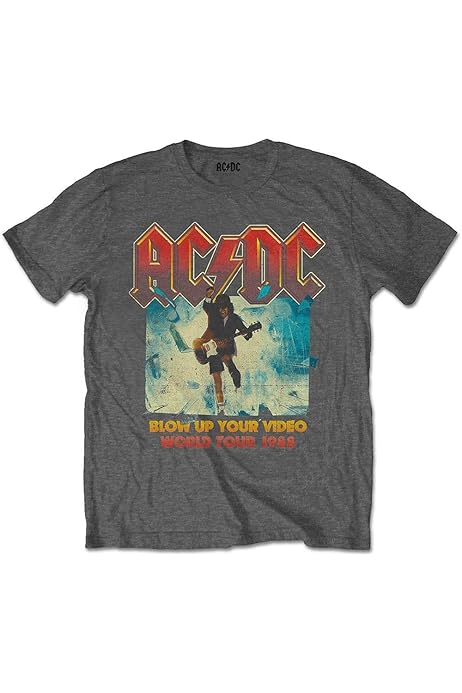 AC/DC - BLOW UP YOUR VIDEO GREY - KIDS TSHIRT