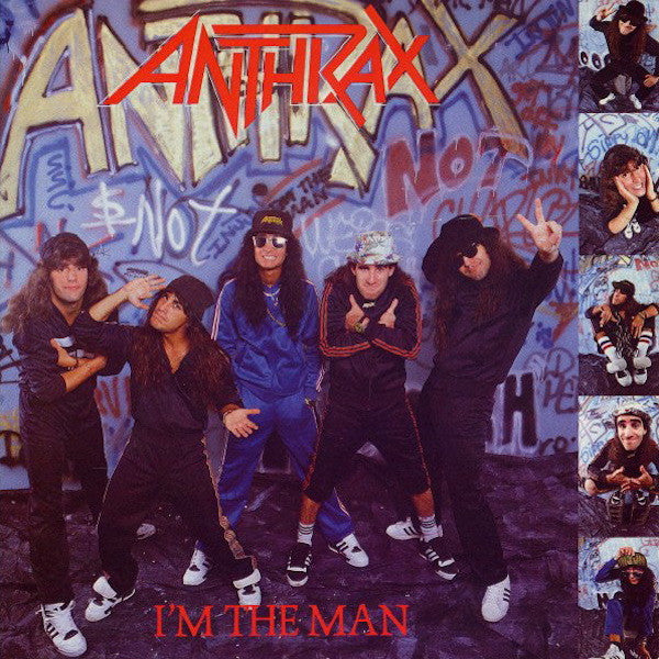 ANTHRAX - IM THE  MAN - ORIGINAL 1987 PRESSING - 12" 33 1/3 RPM , MAXI SNGLE - *NM - USED VINYL