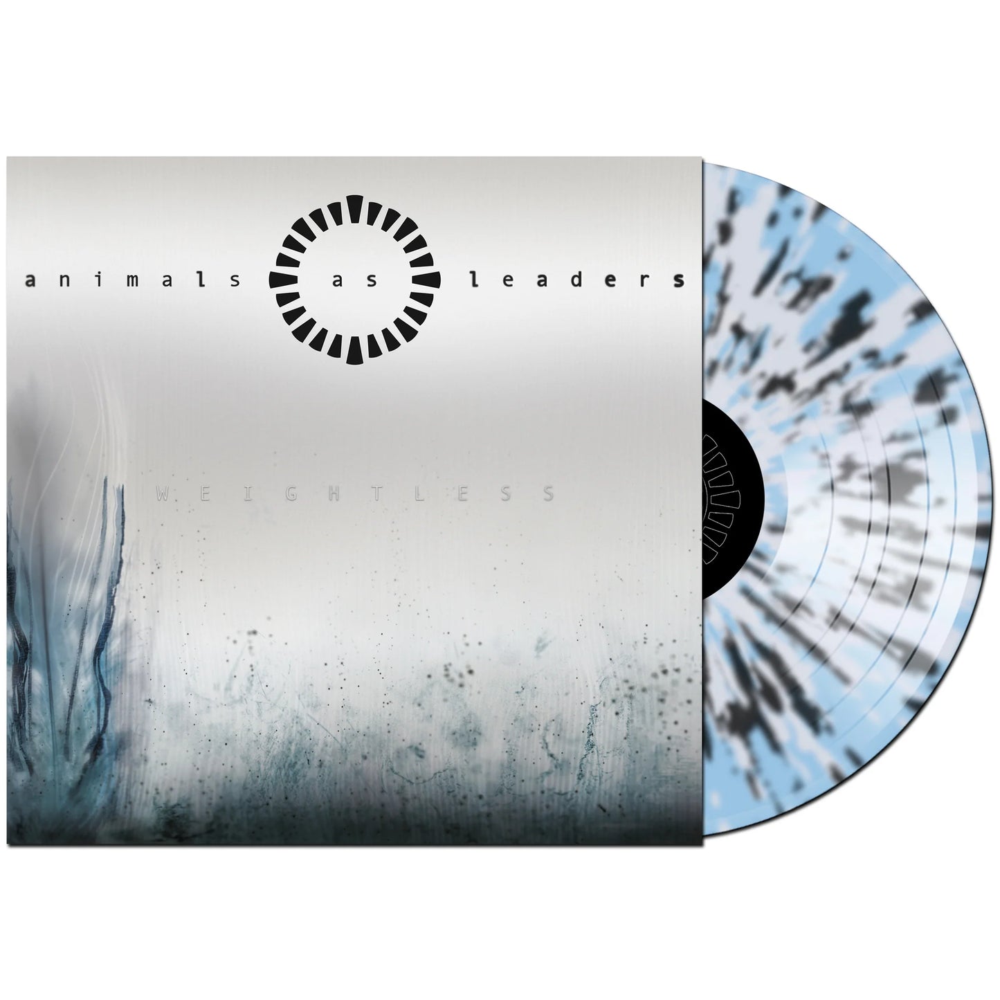 ANIMALS AS LEADERS- WEIGHTLESS- LIGHT BLUE BASE WITH BLACK/WHITE SPLATTER VINYL