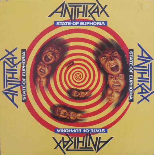 ANTHRAX - STATE OF EUPHORIA - ORIGINAL 1988 PRESSING - VERY CLEAN COPY VG++ - USED VINYL