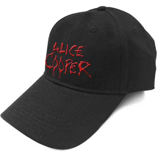 ALICE COOPER - BALLCAP - RED DRIPPING LOGO - FULLY LISENCED MERCH