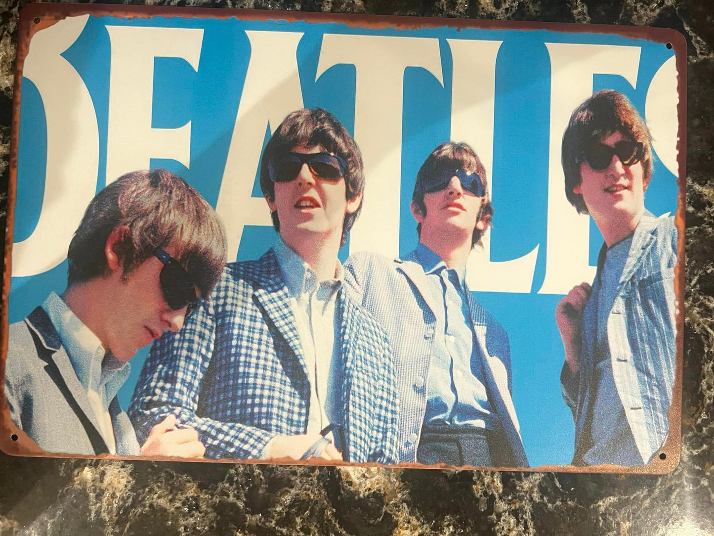 BEATLES - GROUP - TIN SIGN