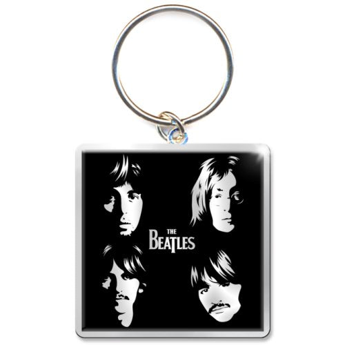 THE BEATLES - ILLUSTRATED FACES - KEYRING