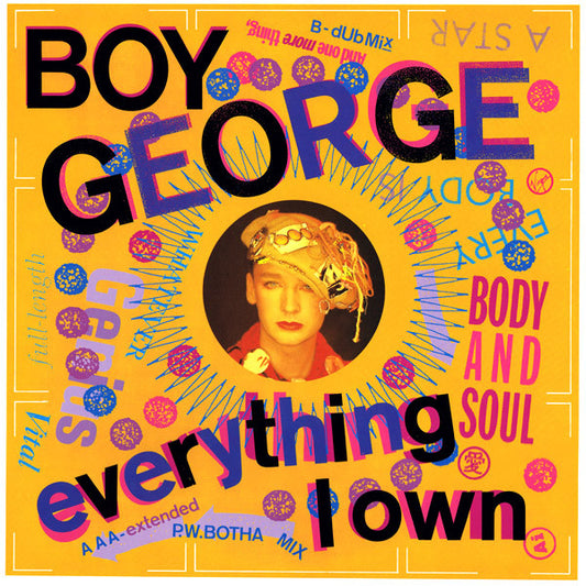 BOY GEORGE - USE ME - 12" SINGLE - 1987 - (*NM) - USED VINYL