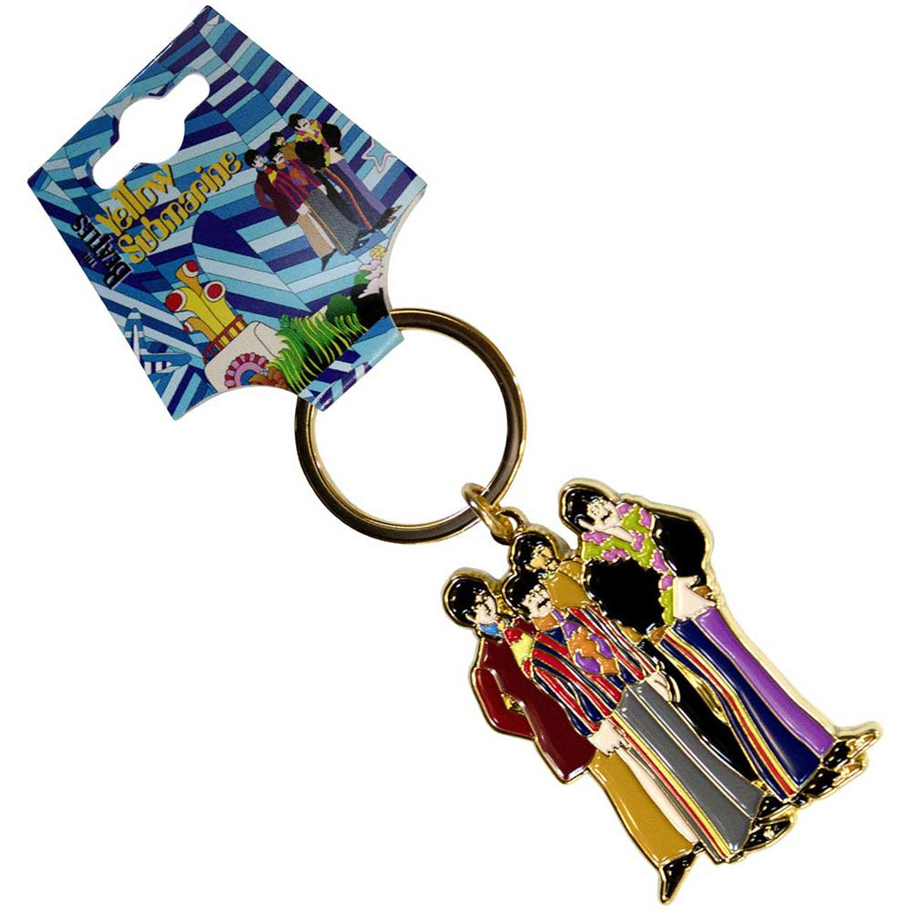 THE BEATLES - YELLOW SUBMARINE BAND - KEYRING