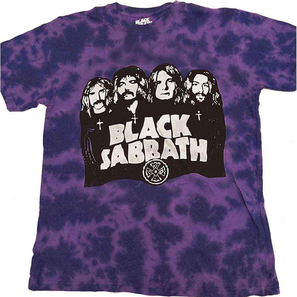 BLACK SABBATH - BAND & LOGO TIE DYE - KIDS TSHIRT