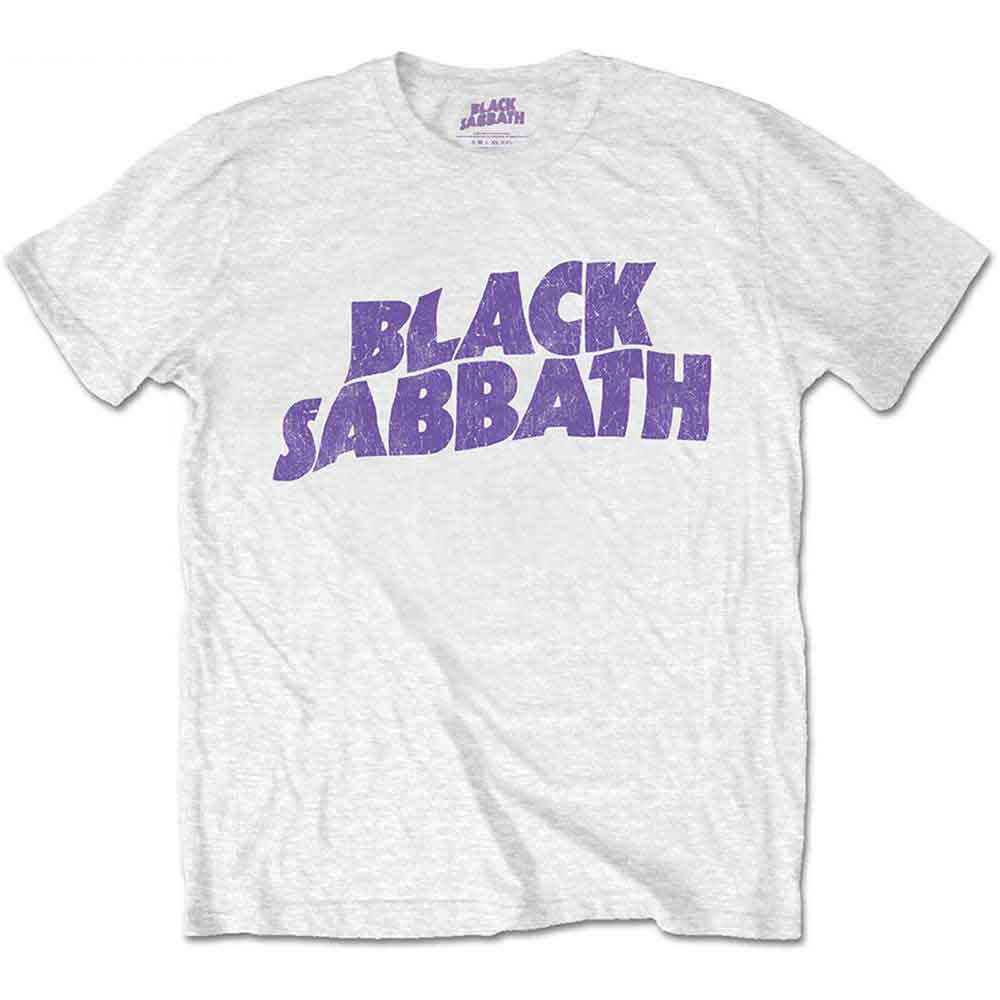 BLACK SABBATH - WAVY LOGO WHITE - KIDS TSHIRT