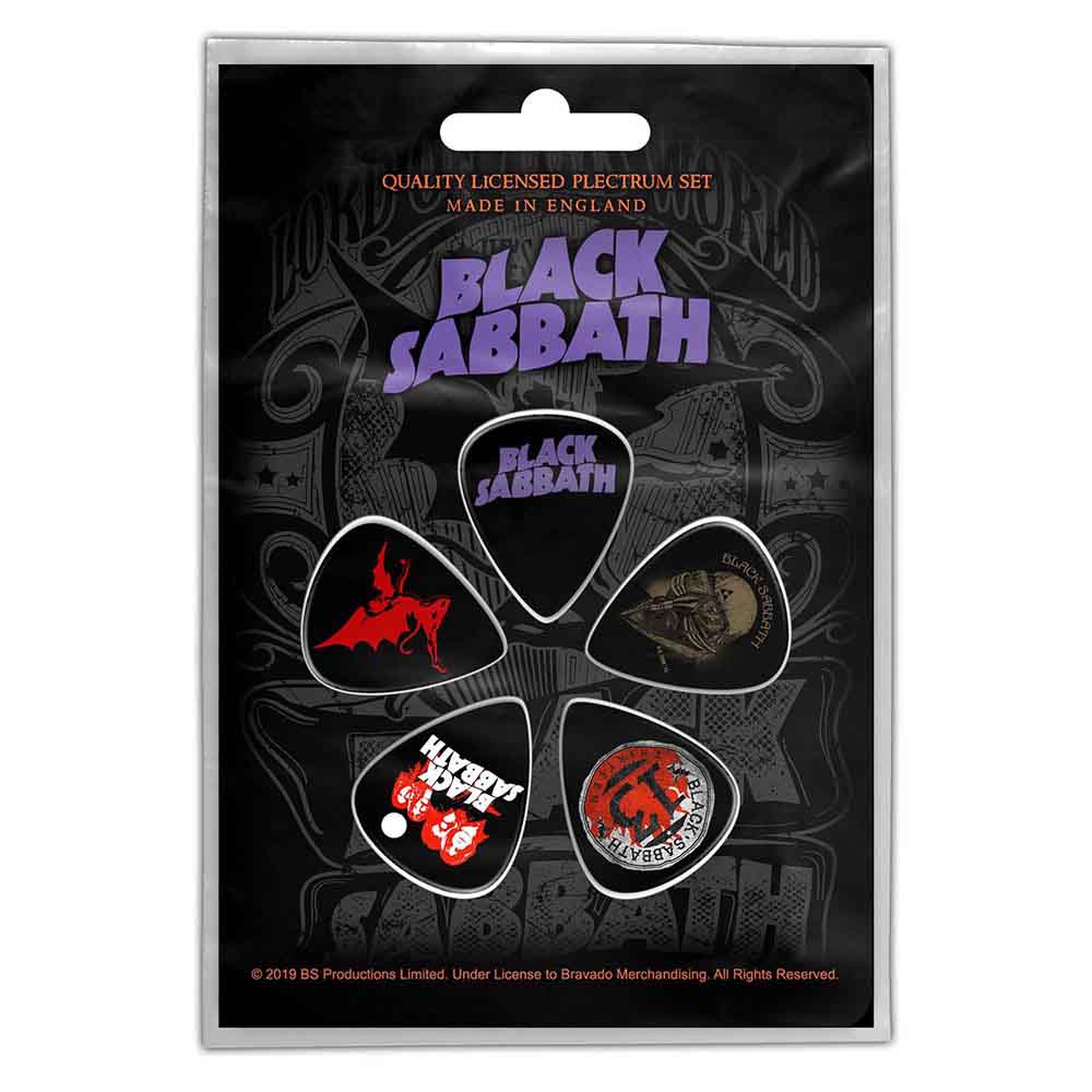 BLACK SABBATH - 5 PACK GUITAR PICKS