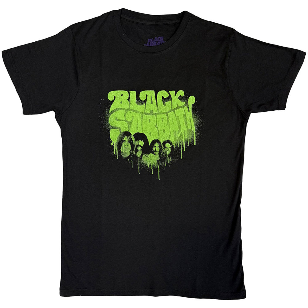 BLACK SABBATH GRAFFITI (GREEN) ADULT TSHIRT