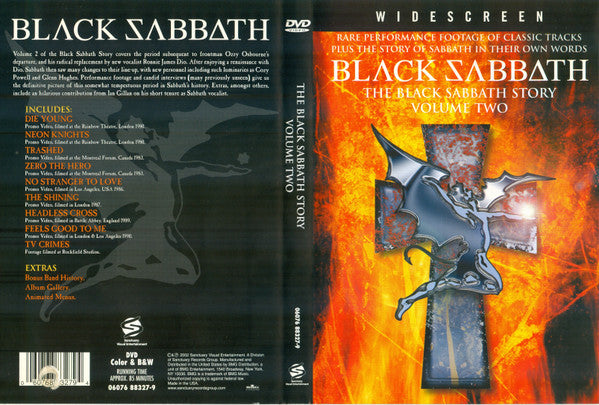 BLACK SABBATH - THE BLACK SABBATH STORY VOLUME 2 - UDVD