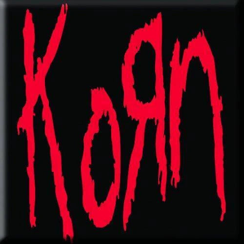 KORN - RED LOGO - SQUARE MAGNET