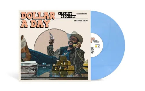 CHARLEY CROCKETT - DOLLAR A DAY (COUNTRY) (LTD. ED.BLUE VINYL) (NEW VINYL)