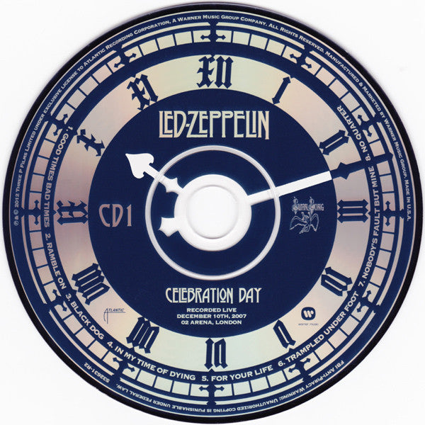 LED ZEPPELIN - CELEBRATION DAY 4 DISC BOXSET CD/DVD DELUXE EDITION COMBO - Used CD