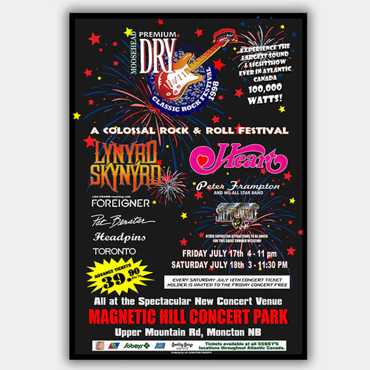 Classic Rock Festival with Festival (1998) - Concert Poster - 13 x 19 inches