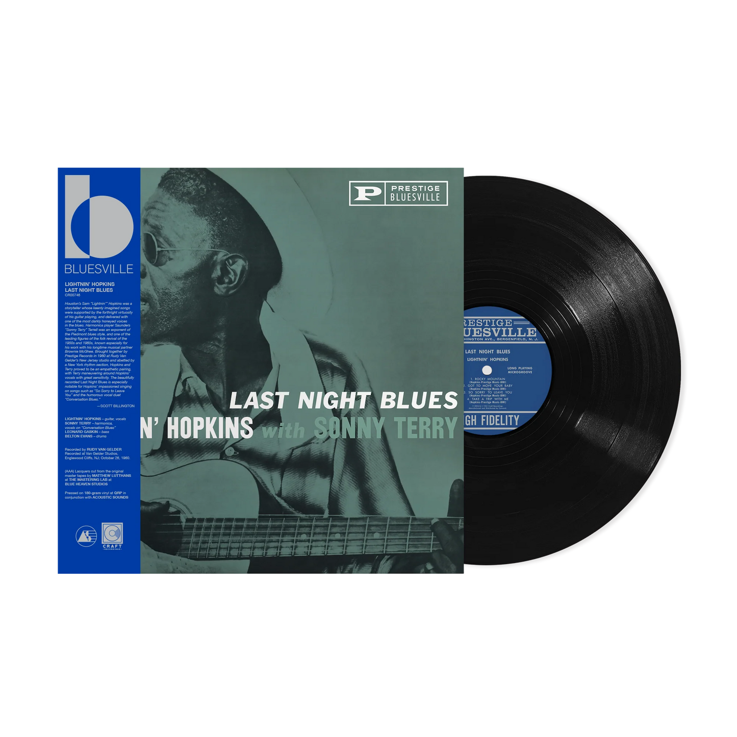 LIGHTNIN' HOPKINS - LAST NIGHT BLUES - NEW VINYL