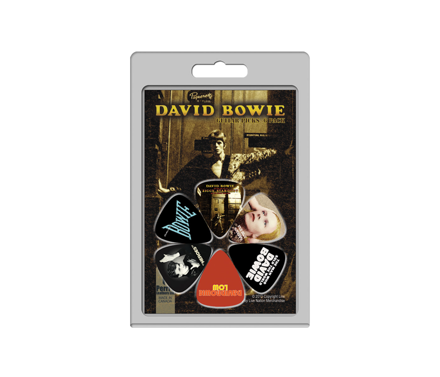 DAVID BOWIE - 6 PACK GUITAR PICKS