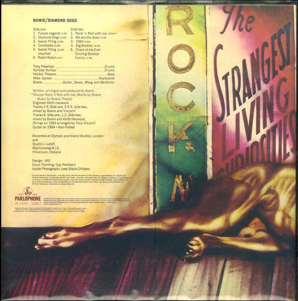 DAVID BOWIE - DIAMOND DOGS - REMASTERED LIMITED EDITION RED VINYL - MINT* - USED VINYL