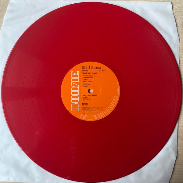 DAVID BOWIE - DIAMOND DOGS - REMASTERED LIMITED EDITION RED VINYL - MINT* - USED VINYL