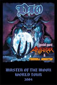 DIO / ANTHRAX - MASTER OF THE MOON WORLD TOUR 2004 - CONCERT POSTER 13 X 19"