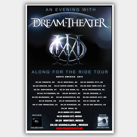 Dream Theater (2014) - Concert Poster - 13 x 19 inches