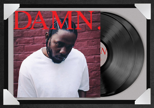 KENDRICK LAMAR - DAMN (12x18 GLASS FRAMED POSTER)