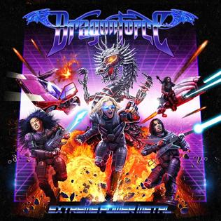 DRAGONFORCE - EXTREME POWER METAL LTD. EDITION PURPLE/BLACK/RED/BLUE SMOKE COLOURED VINYL - 2LP USED VINYL