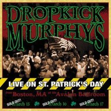 DROPKICK MURPHYS- LIVE ON ST.PATRICKS DAY- USED CD