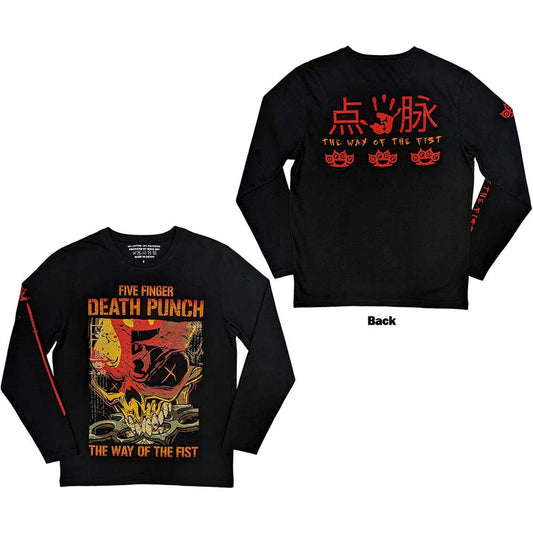 FIVE FINGER DEATH PUNCH - WAY OF THE FIST - LONG SLEEVE TSHIRT - FULLY LICENSED MERCH
