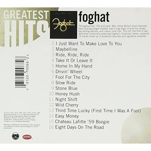 FOGHAT - THE BEST OF - USED CD