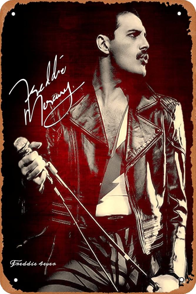 FREDDIE MERCURY- SIGNATURE TIN SIGN