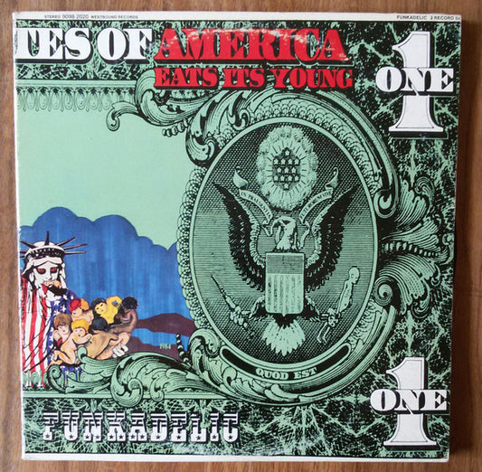 FUNKADELIC - AMERICA EATS ITS YOUNG - 2LP 1972 ORIGONAL PRESSING - USED VINYL