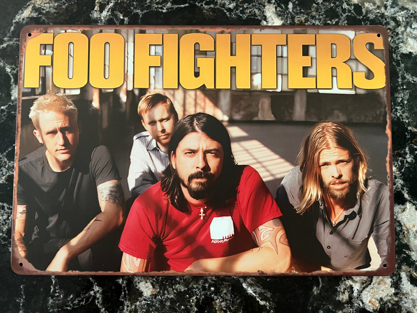 FOO FIGHTERS- GROUP TIN SIGN