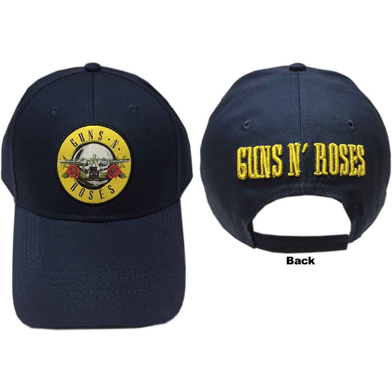 GUNS N ROSES BLUE BALLCAP EMBLEM LOGO - HAT