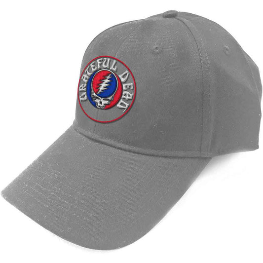 GRATEFUL DEAD - STEAL YOUR FACE OFF - GREY - BALLCAP - FULLY LICESED MERCH - HAT