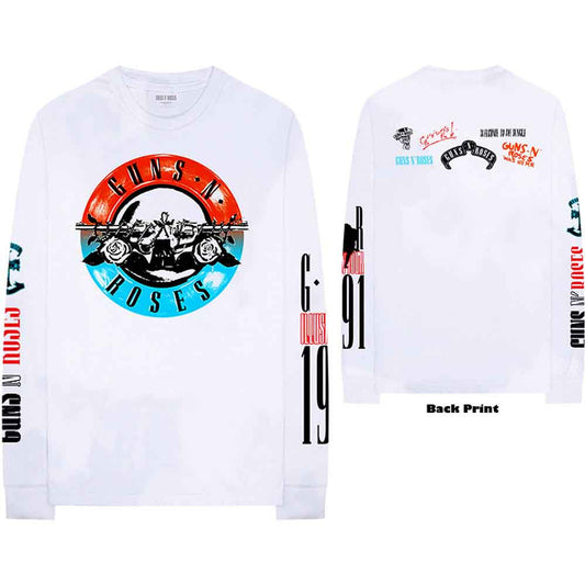GUNS N ROSES - MOTORCROSS LOGO - LONG SLEEVE TSHIRT - FULLY LICENSED MERCH
