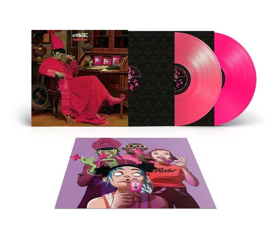 GORILLAZ - CRACKER ISLAND R.S.D. 2024 EXCLUSIVE 2LP PINK VINYL LIMITED EDITION ALTERNATE COVER DELUXE ALBUM ICLUDES 6 BONUS TRACKS AND DOUBLE-SIDED POSTER - NV