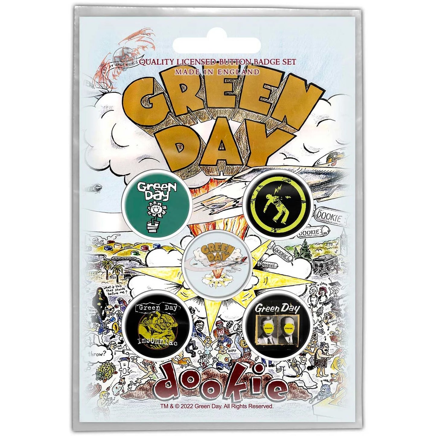 GREEN DAY- DOOKIE 5 PIN PACK