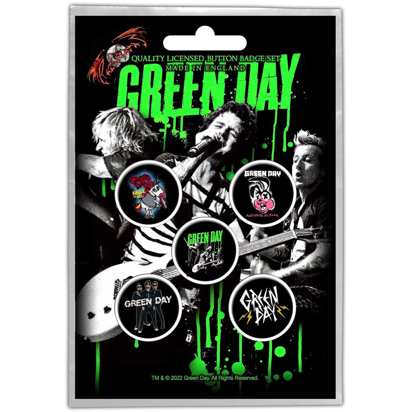 GREEN DAY- REVOLUTION 5 PIN PACK