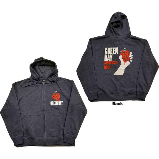 GREEN DAY- AMERICAN IDIOT UNISEX ZIPPED HOODIE