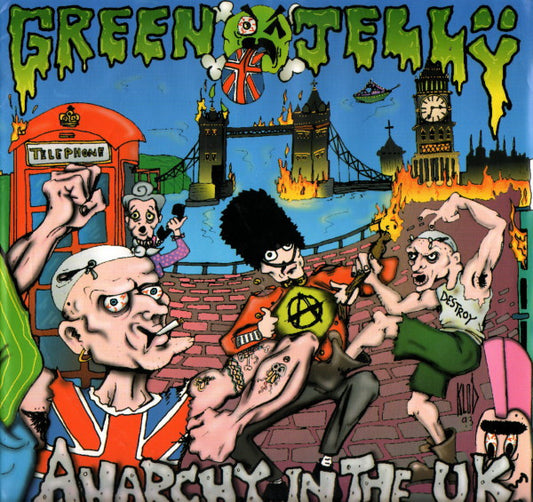 GREEN JELLY - ANARCHY IN THE U.K. - 1993 ORIGINAL *IMPORT U.K. 12" 45 - (*NM) - USED VINYL