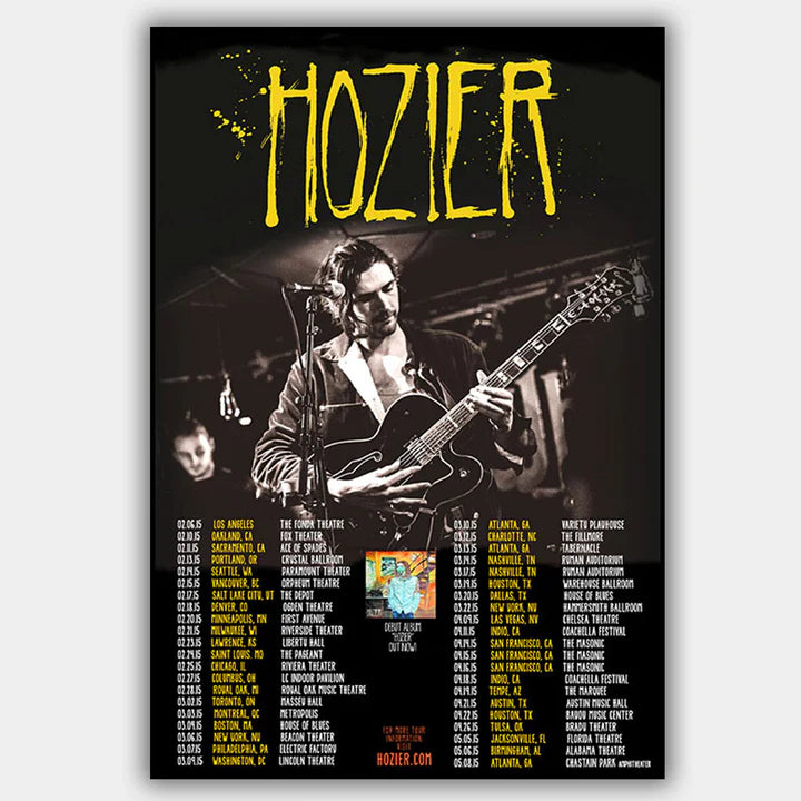 Hozier (2015) - Concert Poster - 13 x 19 inches