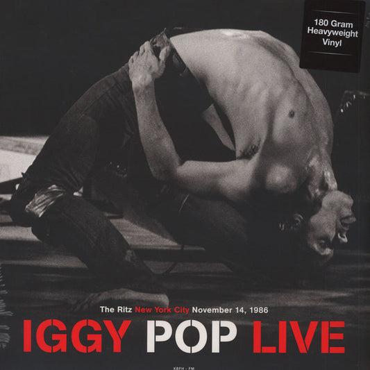 IGGY POP - LIVE THE RITZ NEW YORK CITY NOVEMBER 14,1986 - 2LP 180 GRAM HEAVYWEIGHT VINYL   - New Vinyl