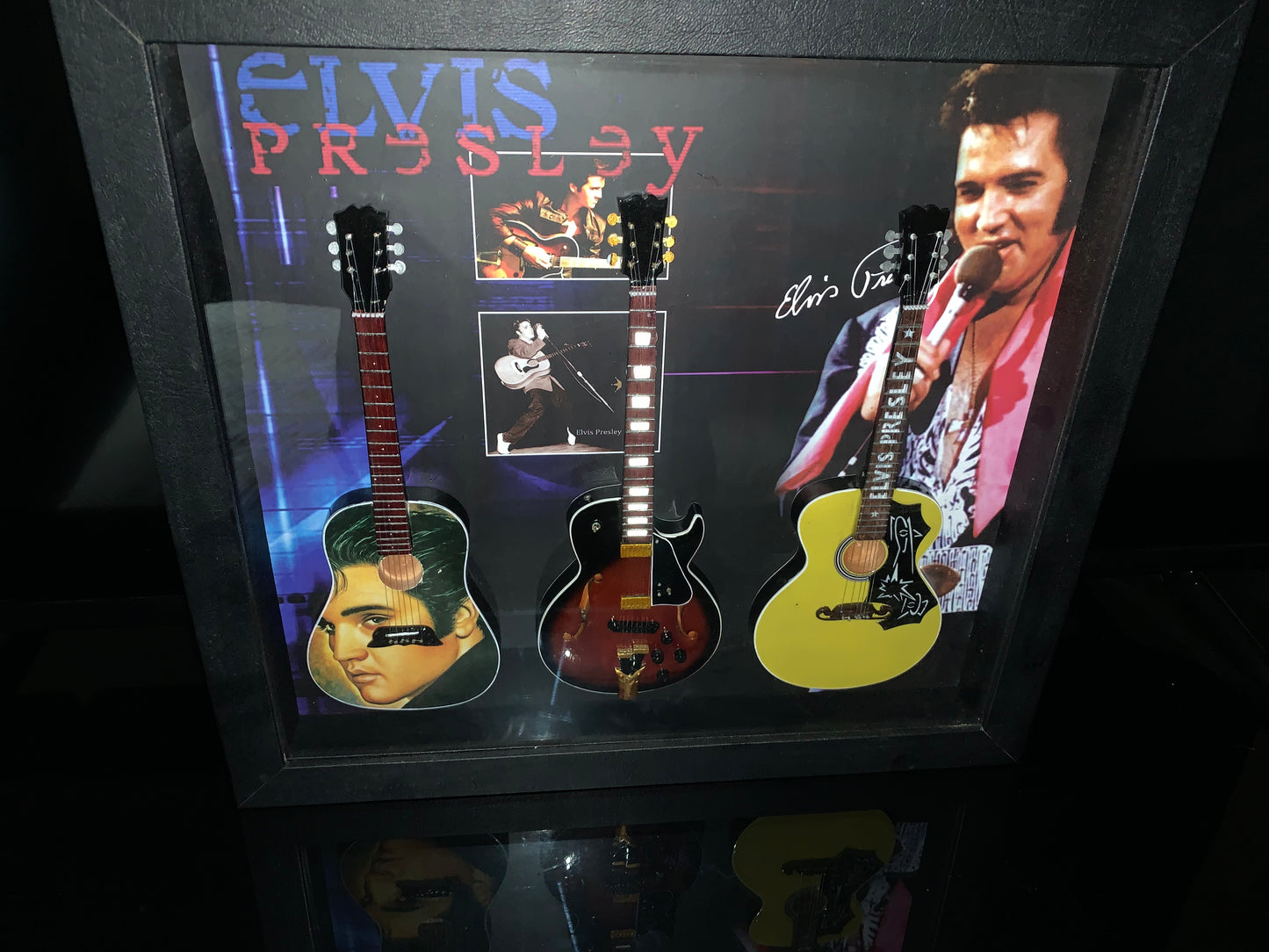 ELVIS PRESLEY- SHADOWBOX- 16"LX14.5"WX1.5"D