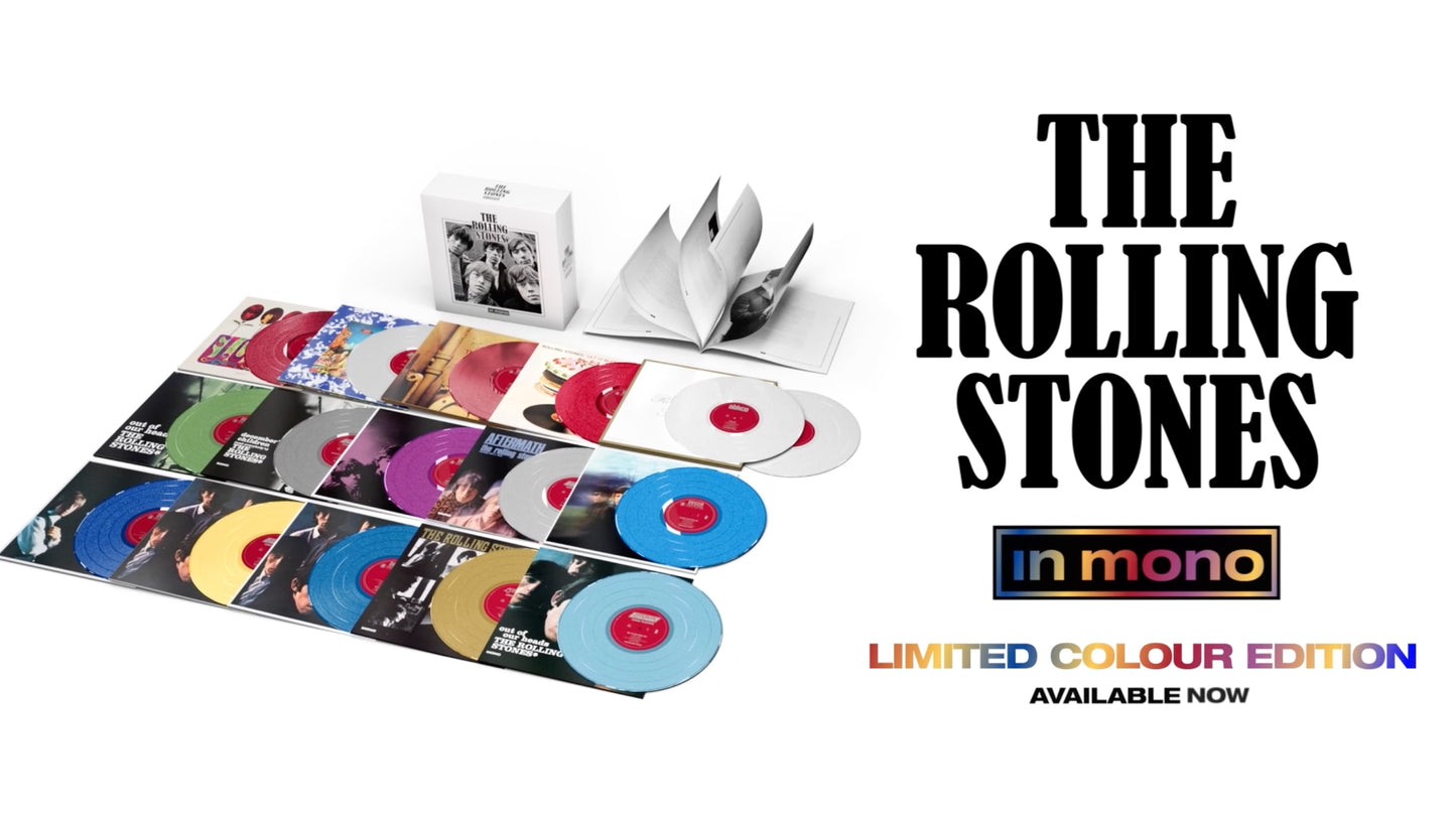 ROLLING STONES MONO BOXSET 16 COLOURED VINYL & 48 PAGE BOOK. NUMBERED LTD. EDITION