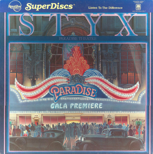 STYX - PARADISE THEATRE (SUPERDISCS PRESSING, SEALED)   - Used Vinyl