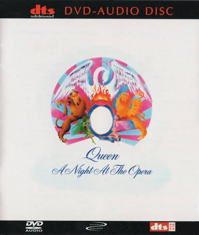 QUEEN - A NIGHT AT THE OPERA DVD-AUDIO DISC.DVD,DVD-AUDIO,MULTI-CHANNEL,RE-ISSUE,RE-MASTERED RGM/CA PRESSING